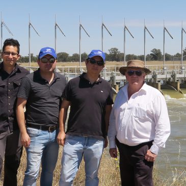Ingeniero de la Junta de Vigilancia de Río Ñuble se actualizó en moderno sistema de compuertas automatizadas en Australia